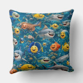 Filing sea creatures decorative kussen (Achterkant)