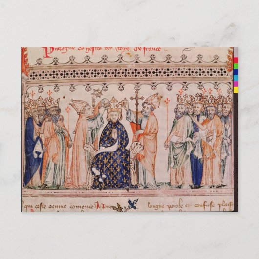Filip III le Hardi King Briefkaart (Voorkant)