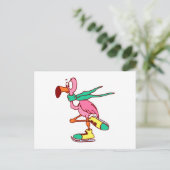 Filipe Flamingo Briefkaart (Staand voorkant)