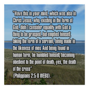 Filipenzen 2:5-8 WEBU Perfect Poster