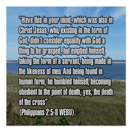 Filipenzen 2:5-8 WEBU Perfect Poster (Voorkant)