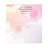 Filipenzen 4:13, bijbelvers notitieblok (Voorkant)