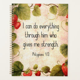 Filipenzen 4:13 Bijbelvers op Timeless Design Planner