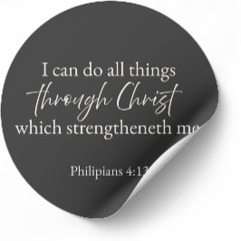 Filipenzen 4:13 Christelijke Sticker