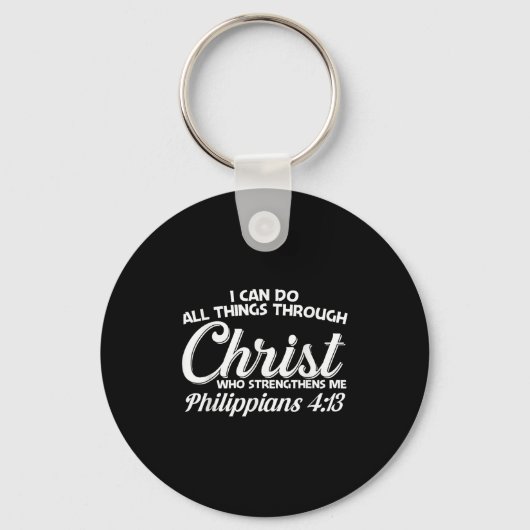 Filipenzen 4 13 Ik kan alles doen door Christus Sleutelhanger (Voorkant)