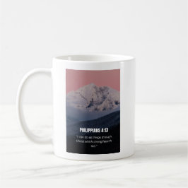 Filipenzen 4:13 KJV Bijbelvers Berg & Bos Koffiemok
