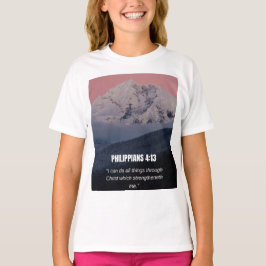 Filipenzen 4:13 KJV Bijbelvers Berg & Bos T-shirt