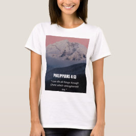 Filipenzen 4:13 KJV Bijbelvers Berg & Bos T-shirt