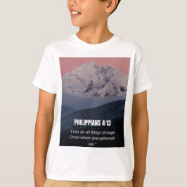 Filipenzen 4:13 KJV Bijbelvers Berg & Bos T-shirt
