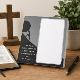 Filipenzen 4:13 KJV Bijbelvers Reusachtige Steen  Notitieblok