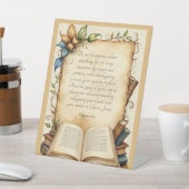 Filipenzen 4:6-7 Christelijke Bijbelvers Kunst Reclamebord Met Voetstuk (Insitu)