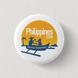 Filipijnen 2026 Internationale Conventie Speld Ronde Button 3,2 Cm