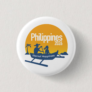 Filipijnen 2026 Internationale Conventie Speld Ronde Button 3,2 Cm