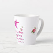 Filipijnen 4:16 latte mok (Rechterhoek)