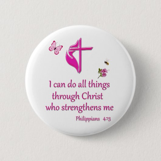 Filipijnen 4:16 ronde button 5,7 cm (Voorkant)