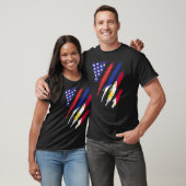 Filipijnen - Amerikaanse vlag Patriot Herita T-shirt (Unisex)