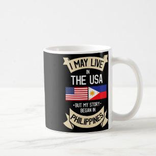 Filipijnen Amerikaanse Vlag Usa Filipijnse Roots C Koffiemok