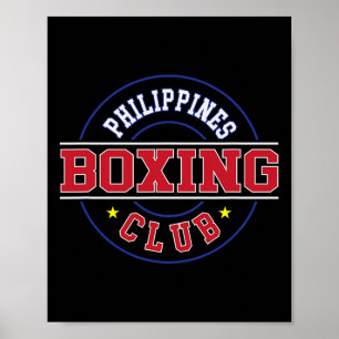 Filipijnen Boksen Club Gym Boxer Filipino Pinoy P Poster