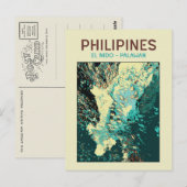 Filipijnen, boten in de prachtige El Nido, Palawan Briefkaart (Voorkant / Achterkant)