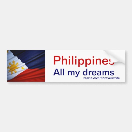 filipijnen bumpersticker (Voorkant)