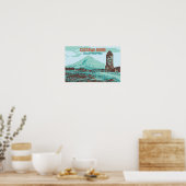 Filipijnen, Cagsawa ruins, Legazpi, Mayon vulcano Poster (Keuken)