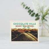 Filipijnen, Chocoladeheuvels op het eiland Bohol Briefkaart (Staand voorkant)