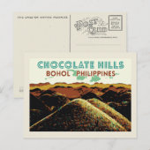 Filipijnen, Chocoladeheuvels op het eiland Bohol Briefkaart (Voorkant / Achterkant)