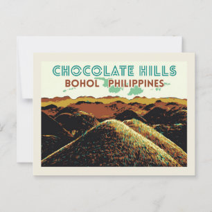Filipijnen, Chocoladeheuvels op het eiland Bohol Briefkaart