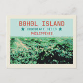 Filipijnen, Chocoladeheuvels op het eiland Bohol Briefkaart (Voorkant)