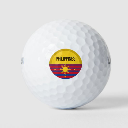Filipijnen: Cute Design Ideeën Pattern Sunset Golfballen (Voorkant)
