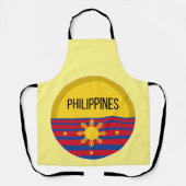 Filipijnen: Cute Design Ideeën Pattern Sunset Schort (Voorkant)