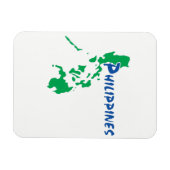 Filipijnen - een gestileerde kaart magneet (Horizontaal)