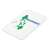 Filipijnen - een gestileerde kaart magneet (Linkerzijde)