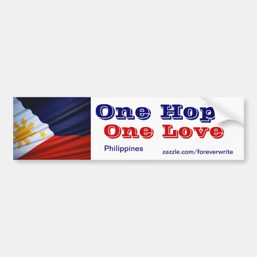 filipijnen één liefde bumpersticker (Voorkant)