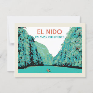 Filipijnen, El Nido Palawan wonder van natuur Briefkaart