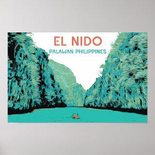 Filipijnen, El Nido Palawan wonder van natuur Poster