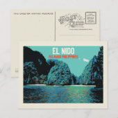 Filipijnen, El Nido wonder van natuur, Palawan Briefkaart (Voorkant / Achterkant)