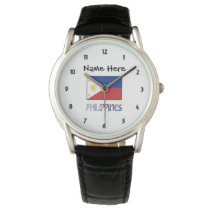 Filipijnen en Filipijnse Vlag Persoonlijk  Horloge