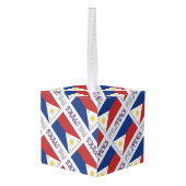 Filipijnen en Filippijnen Vlag Getuigd Decoratie (Achter hoekig)