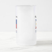 Filipijnen en Filippijnse vlag op persoonlijke tit Matglas Bierpul (Center)