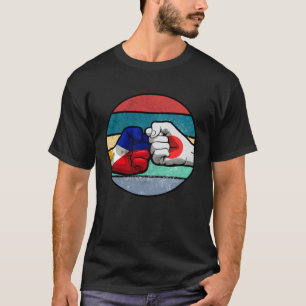 Filipijnen Filipijns Japans Japan Japino Vlag Fr T-shirt