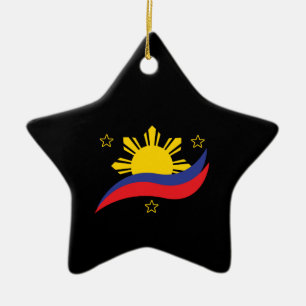 Filipijnen Filipijns Pinoy Vlag Keramisch Ornament