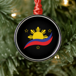 Filipijnen Filipijns Pinoy Vlag Metalen Ornament
