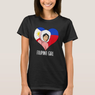 Filipijnen Filipina Alaska Vrouw Meisje Vlag Alask T-shirt