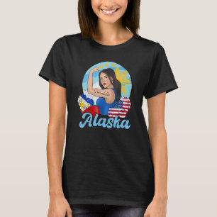 Filipijnen Filipina Alaska Vrouw Vrouw Vlag Unbrea T-shirt