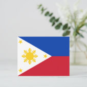 Filipijnen - Filippijnse vlag Briefkaart (Staand voorkant)