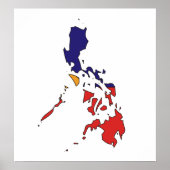 Filipijnen - Flagkaart - volledige grootte Poster (Voorkant)