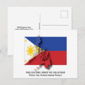 Filipijnen GELUKKIGE ONAFHANKELIJKHEIDSDAG Briefkaart (Voorkant / Achterkant)