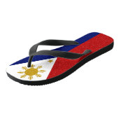Filipijnen: Glitter-vlag, brede riemen Teenslippers (Schuin)