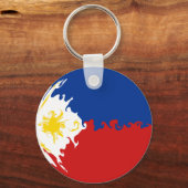 Filipijnen - Gnarly Flag Sleutelhanger (Voorkant)